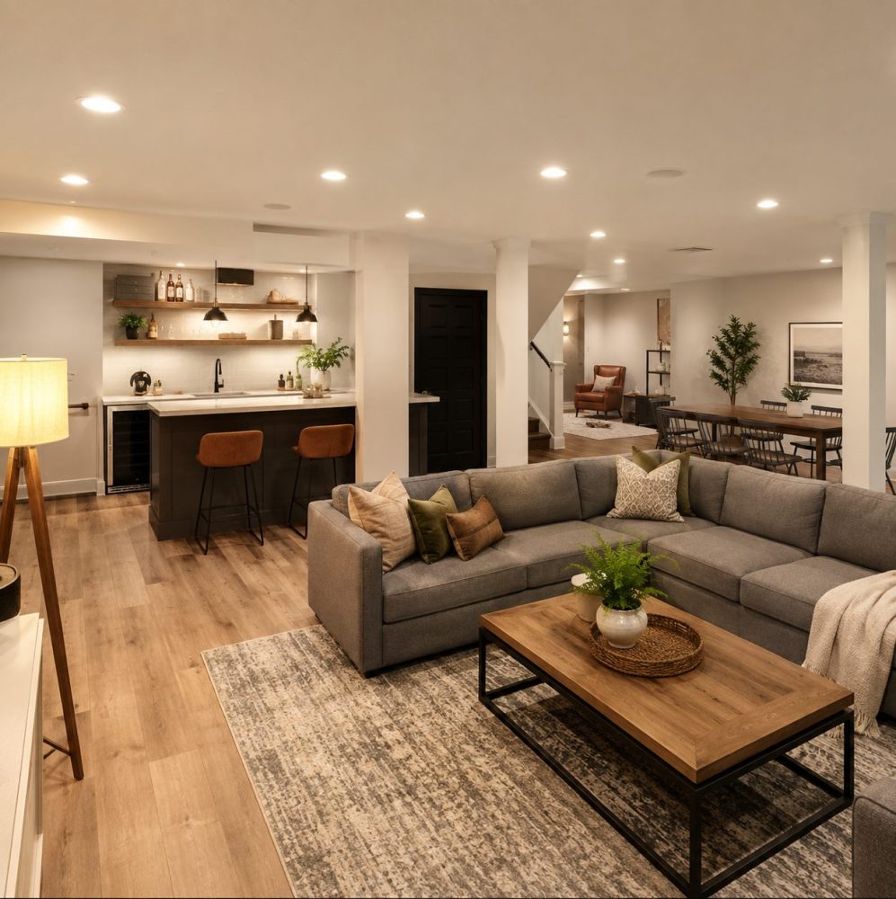 full basement finishing
